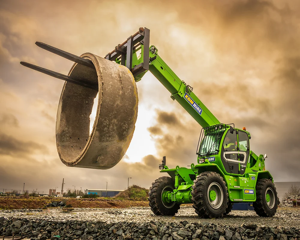 Mini telehandler hire in London for loading and careful site handling